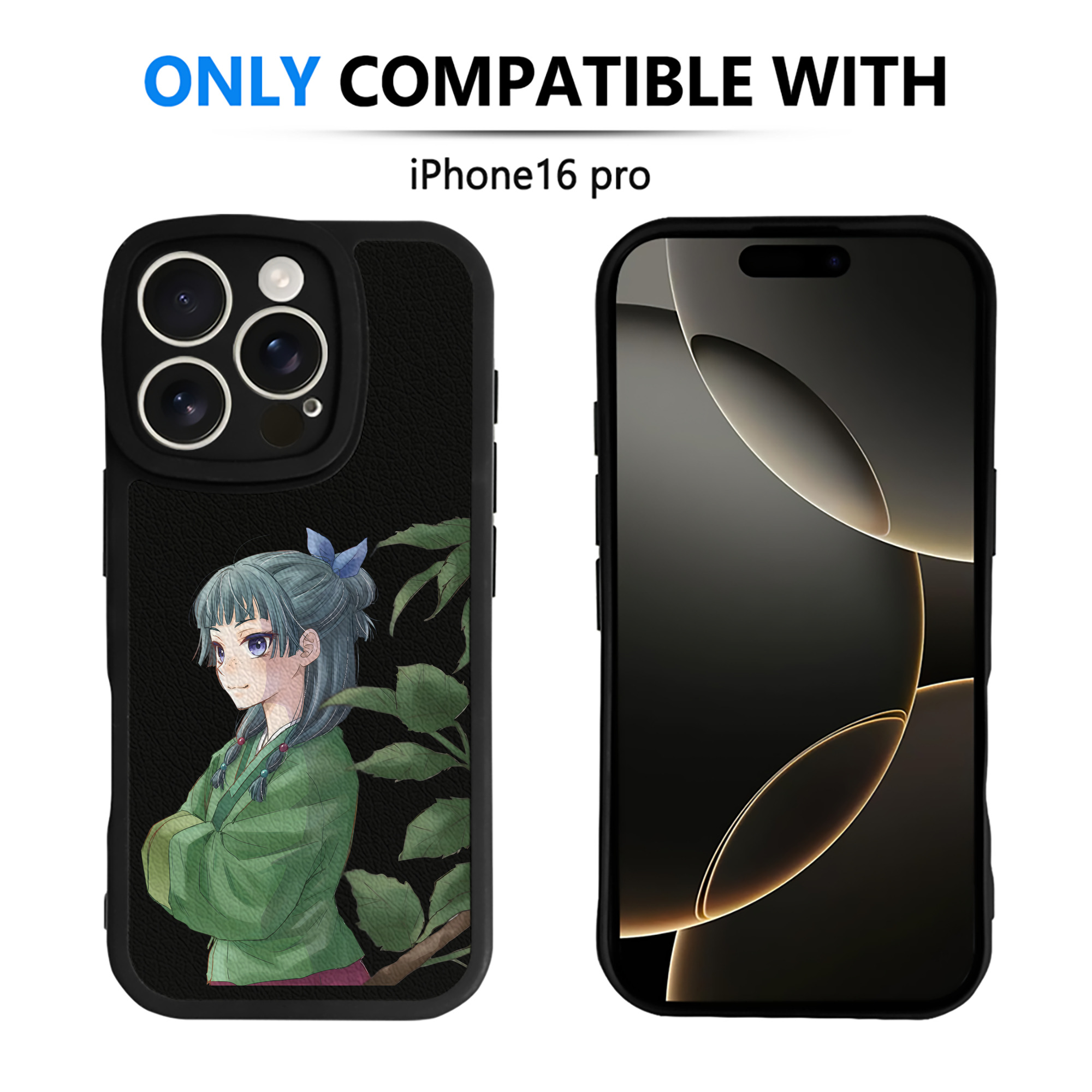 （画像用） 薬屋のひとりごと The Apothecary Diaries 【iPhone 16シリーズ対応】シリコンスマホケース（レザー調） 材質：シリコン